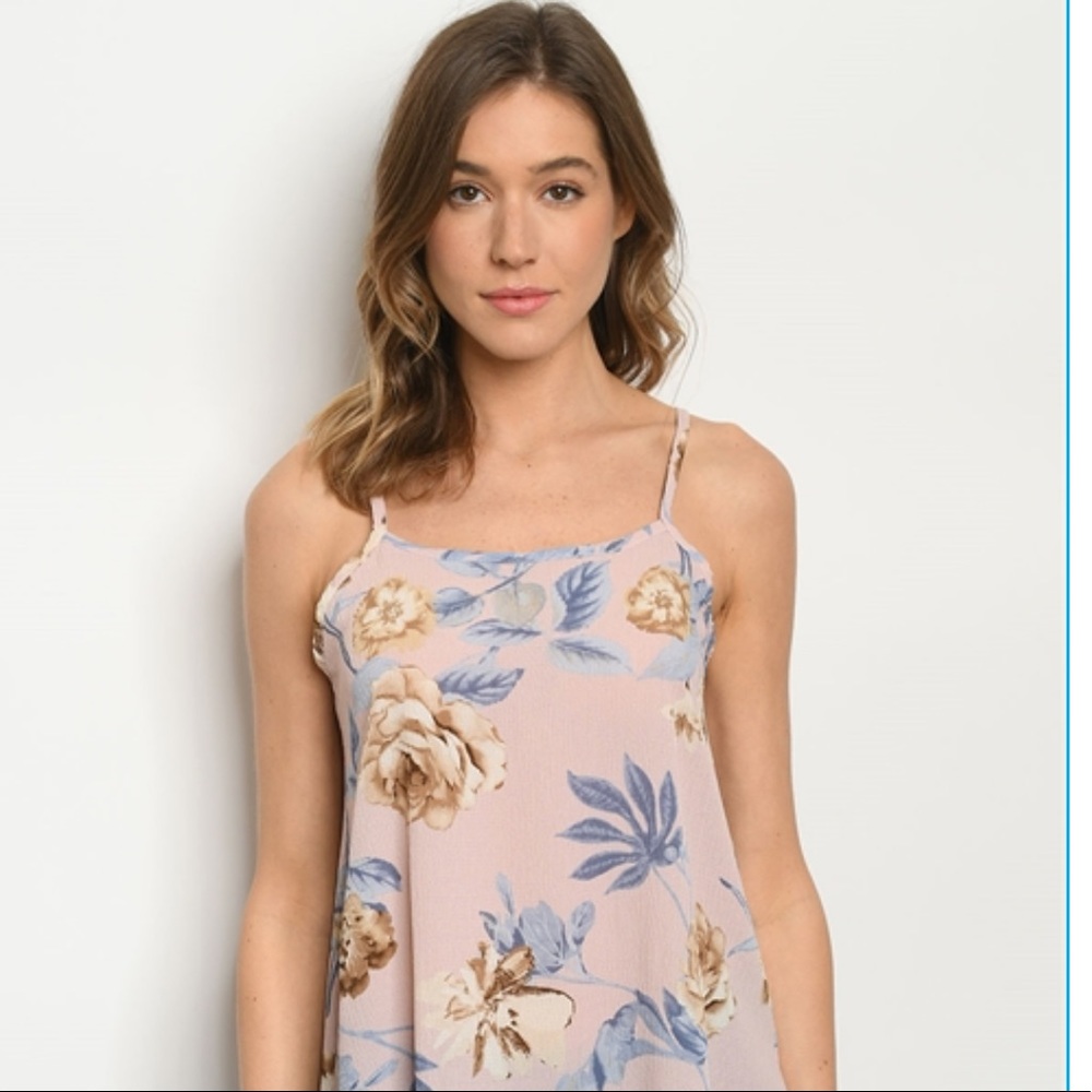 Aloha Pink Top with Flowers - Picture 2 of 6